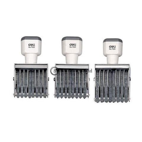 Deli Stempel Numbering Machine 8 Digits (Tephrosius) 7524 Office Stationery