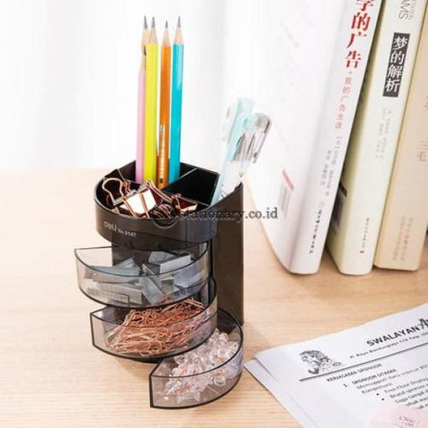 Deli Tempat Pensil Desk Set Organizer 6 Compartment E9147 Office Stationery