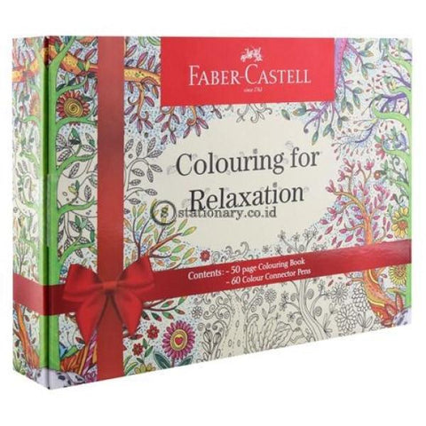 Faber Castell Colouring For Relaxation Gift Box Connector Pen 60 Office Stationery Promosi