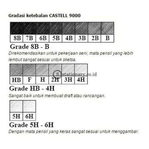 Faber Castell Pensil Kayu 9000 6B Office Stationery