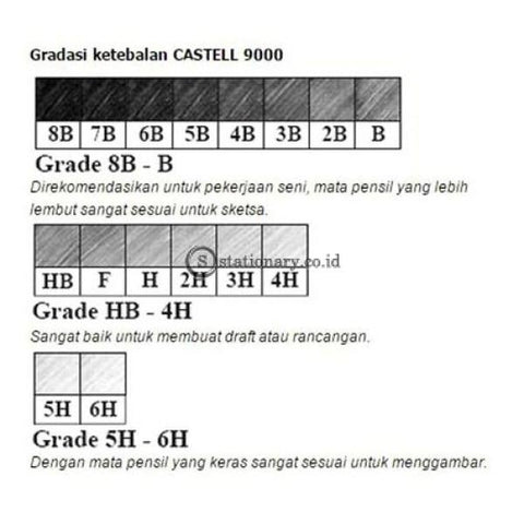 Faber Castell Pensil Kayu 9000 B Office Stationery
