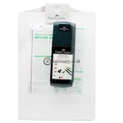 Faber Castell Tempat Pensil Exam Set Mantap Acrylic (Clipboard) Office Stationery