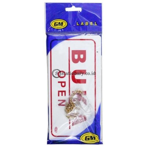 Gm Label Sign Akrilik (B) Buka Tutup (Close Open) Lb-01 Office Stationery