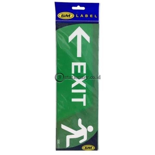 Gm Label Sign Akrilik (B) Exit Panah Kiri Warna Lb417C Office Stationery Digital & Display