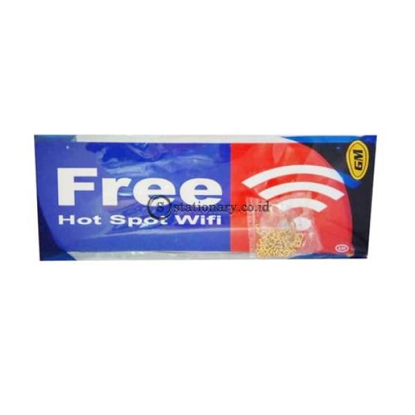 Gm Label Sign Akrilik (B) Free Wifi Warna Lb412 Office Stationery