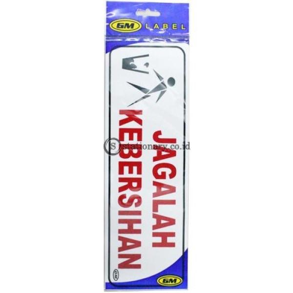 Gm Label Sign Akrilik (B) Jagalah Kebersihan Lb-02 Office Stationery
