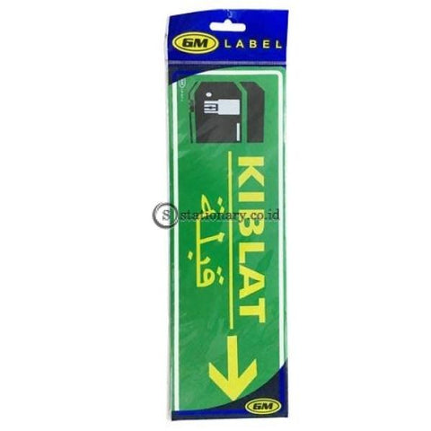 Gm Label Sign Akrilik (B) Kiblat Panah Kanan Warna Lb407C Office Stationery Digital & Display