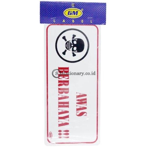 Gm Label Sign Akrilik (M) Awas Berbahaya Lm-01 Office Stationery