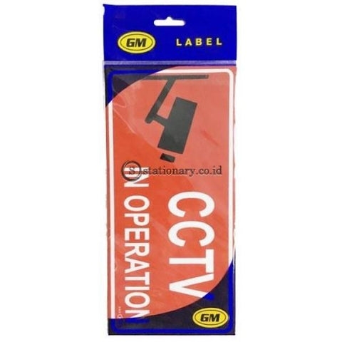 Gm Label Sign Akrilik (M) Cctv + Rantai 3D Warna Lm315C Office Stationery Digital & Display