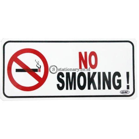 Gm Label Sign Akrilik (M) No Smoking Lm-03 Office Stationery