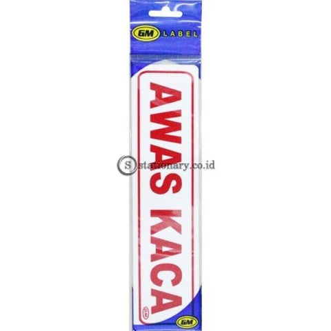 Gm Label Stiker (K) Awas Kaca Office Stationery
