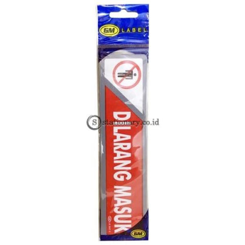Gm Label Stiker (K) Dilarang Masuk Warna Lk207C Digital & Display