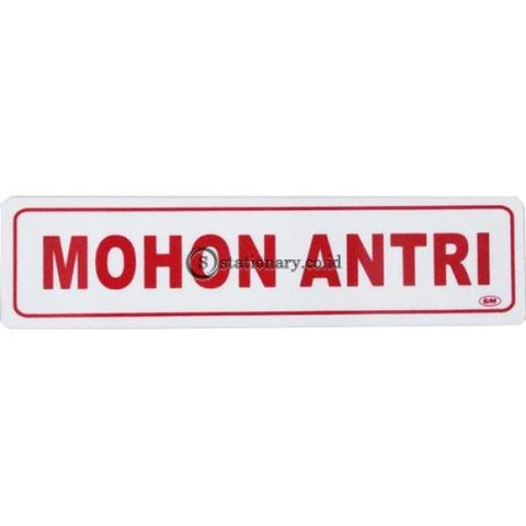 Gm Label Stiker (K) Mohon Antri Lk-19 Office Stationery