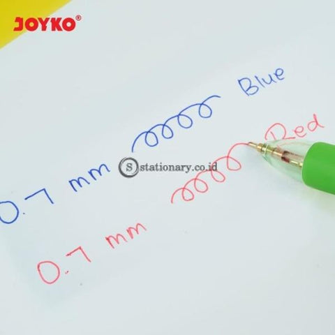 Joyko Ballpoint 2 Warna Dwico 0.7mm (Warna Tinta Hitam dan Merah) BP-287