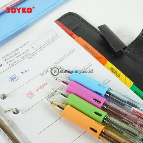 Joyko Ballpoint 2 Warna Dwico 0.7mm (Warna Tinta Hitam dan Merah) BP-287