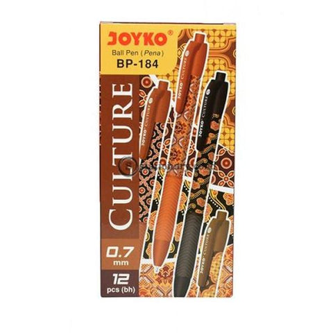 Joyko Ballpoint Culture (Black Ink) 0.7Mm Bp-184 Office Stationery