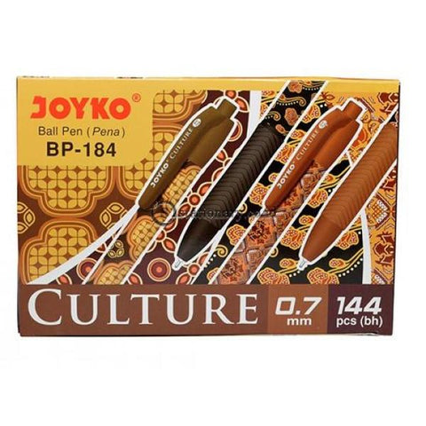Joyko Ballpoint Culture (Black Ink) 0.7Mm Bp-184 Office Stationery