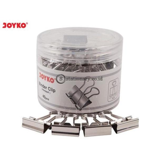 Joyko Binder Clip Penjepit Kertas Silver 107Sl (1 Drum 40Pcs) Office Stationery