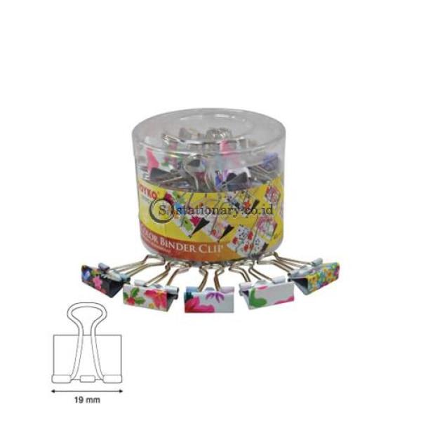 Joyko Binder Clip Penjepit Kertas Warna 107Fc1 (1 Drum 40Pcs) Office Stationery