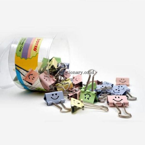 Joyko Binder Clip Warna Motif Smile 111Fc2 (Drum) Office Stationery