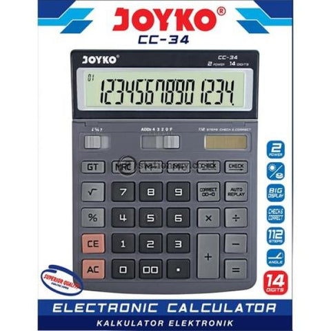 Joyko Kalkulator 14 Digit Check Correct CC-34