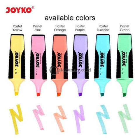 Joyko Highlighter Grip Pastel Color Blue Hl-10 Office Stationery Lain -
