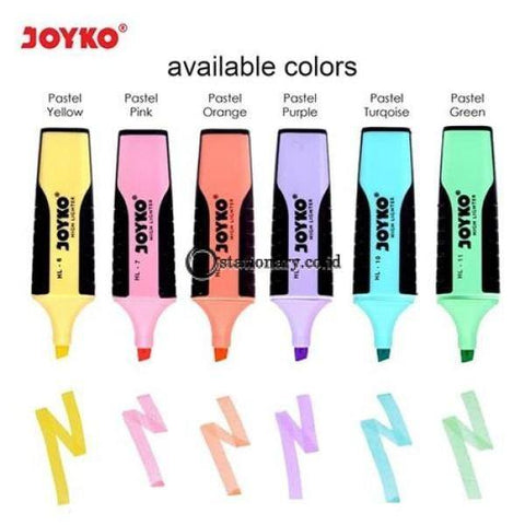 Joyko Highlighter Grip Pastel Color Blue Hl-10 Office Stationery Lain -