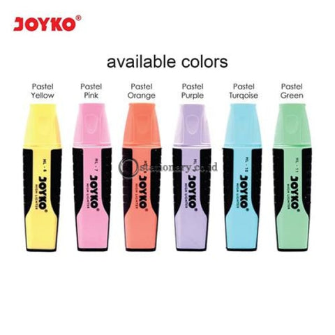 Joyko Highlighter Grip Pastel Color Pink Hl-7 Office Stationery Lain -