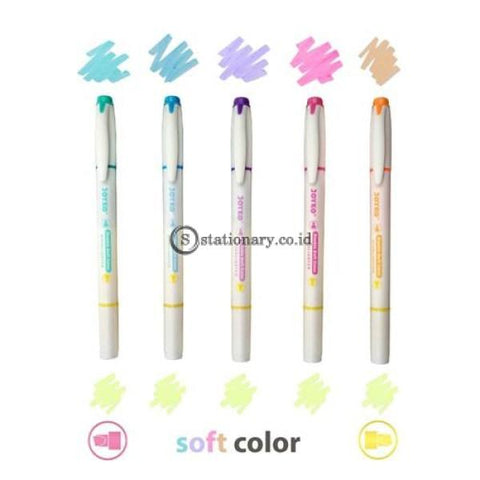 Joyko Highlighter Penanda Dual Tip (6 Warna) Hl-46 Office Stationery