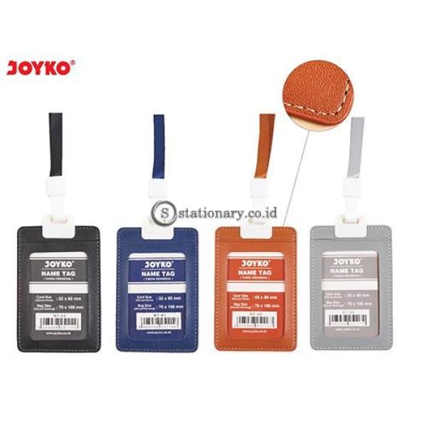 Joyko Id Card Name Tag Holder Leather Badge Potrait 55 X 90Mm Hitam Nt-66 Office Stationery