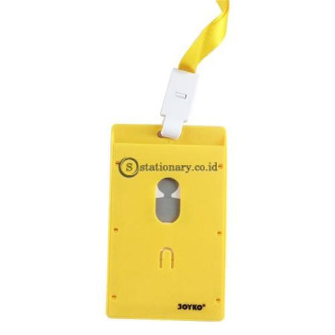Joyko Id Card Name Tag With Landyard 54X90Mm Potrait Nt-54 Yellow Office Stationery