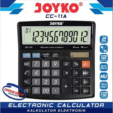 Joyko Kalkulator 12 Digit Check Correct Cc-11A Office Stationery