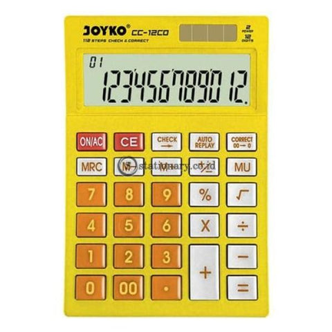 Joyko Kalkulator 12 Digit Check Correct Cc-12Co Office Stationery