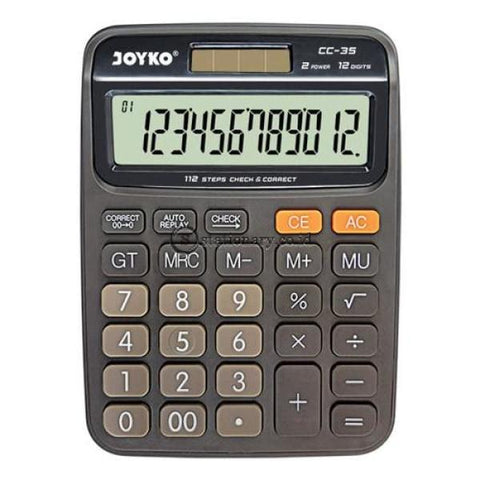 Joyko Kalkulator 12 Digit Check Correct Cc-35 Office Stationery
