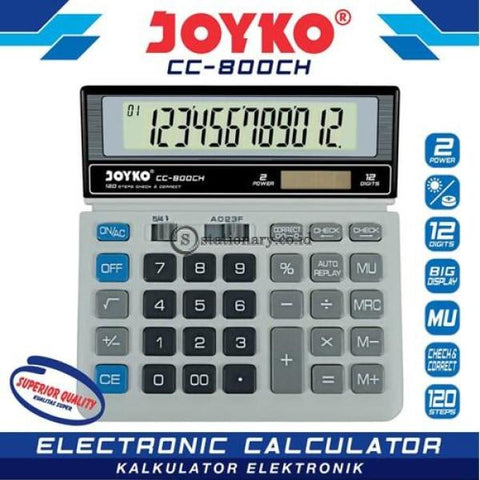 Joyko Kalkulator 12 Digit Check Correct Cc-800Ch Office Stationery