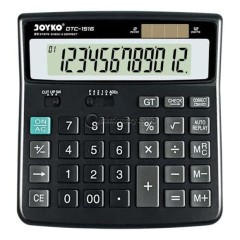 Joyko Kalkulator 12 Digit Check Correct Dtc-1516 Office Stationery