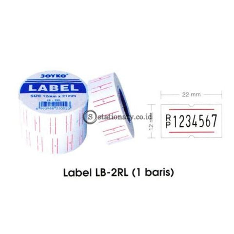 Joyko Label Harga 1 Baris Lb-2Rl (1 Baris) Office Stationery Equipment Promosi