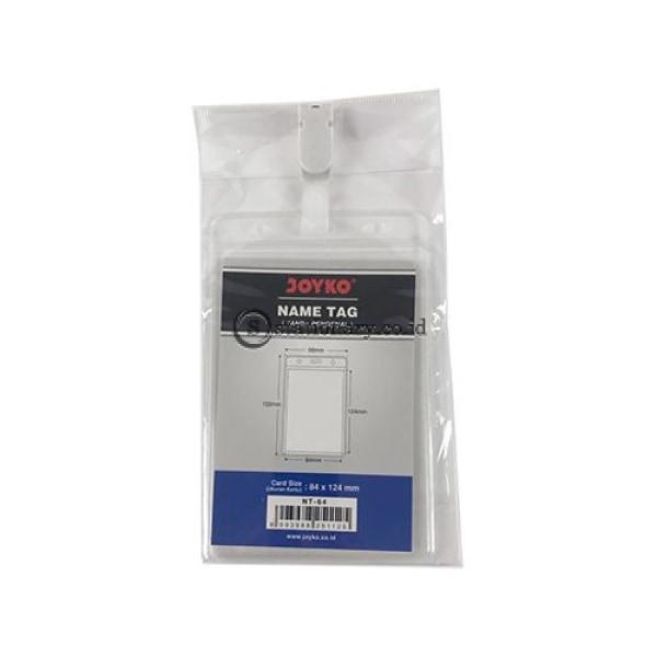 Joyko Name Tag Plastik Dengan Penjepit Potrait (84X124Mm) Nt-64 Office Stationery