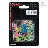 Joyko Paku Push Pin Transparant Pp-30Tr Office Stationery