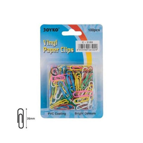 Joyko Paper Clip Warna 26Mm C-3100 (Color) Office Stationery