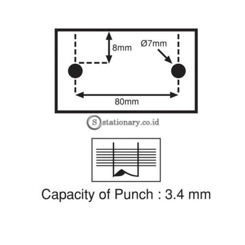 Joyko Pelubang Kertas 2 Lubang Punch No 85B Office Stationery