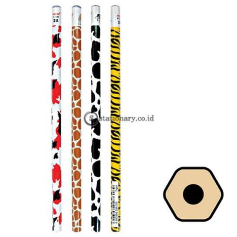Joyko Pensil Kayu 2B Animal Kingdom P-101 Office Stationery