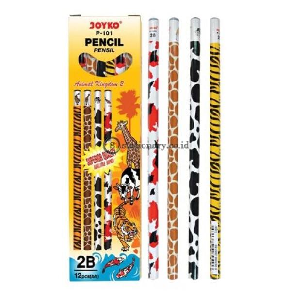 Joyko Pensil Kayu 2B Animal Kingdom P-101 Office Stationery
