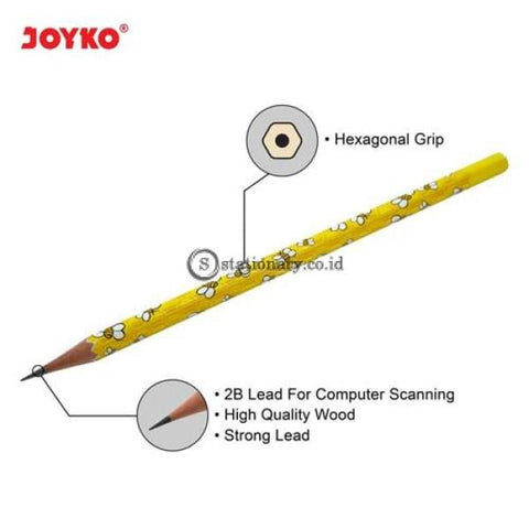 Joyko Pensil Kayu 2B Bug Land P-106 Office Stationery