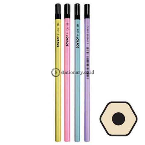 Joyko Pensil Kayu 2B Pearl Color P-108 Office Stationery