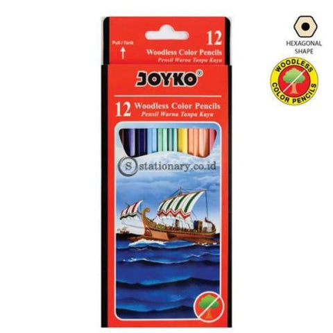 Joyko Pensil Warna 12 Color Pencil Long Cp-103 Office Stationery