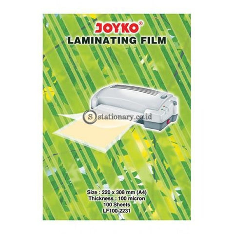 Joyko Plastik Laminating Film 100 Micron A4 (220X308Mm) Lf100-2231 Office Stationery