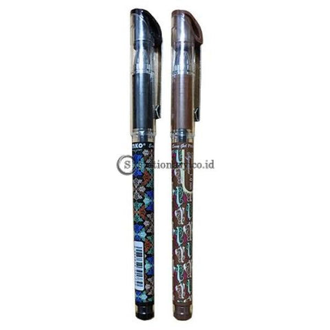 Kenko Ballpoint Easy Gel Premium Batik Signature 1.0Mm Office Stationery