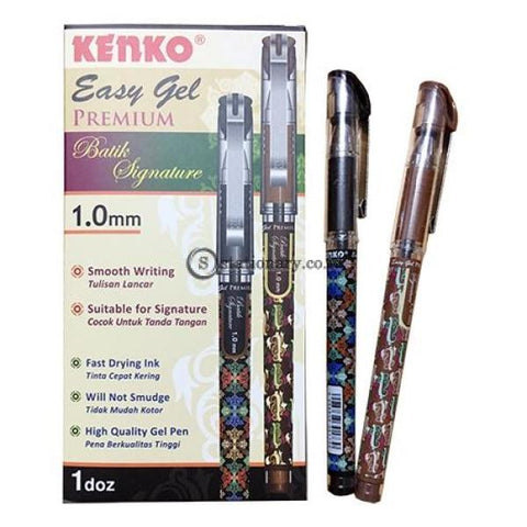 Kenko Ballpoint Easy Gel Premium Batik Signature 1.0Mm Office Stationery
