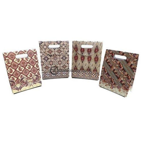 Kiky Gift Paper Bag Pond Batik Ceplok Kawung (80X200X270Mm) Office Stationery